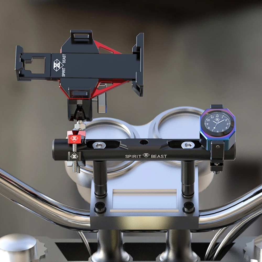 

SPIRIT BEAST Pressure code expansion bracket modified motorcycle decoration laser lamp phone clock support