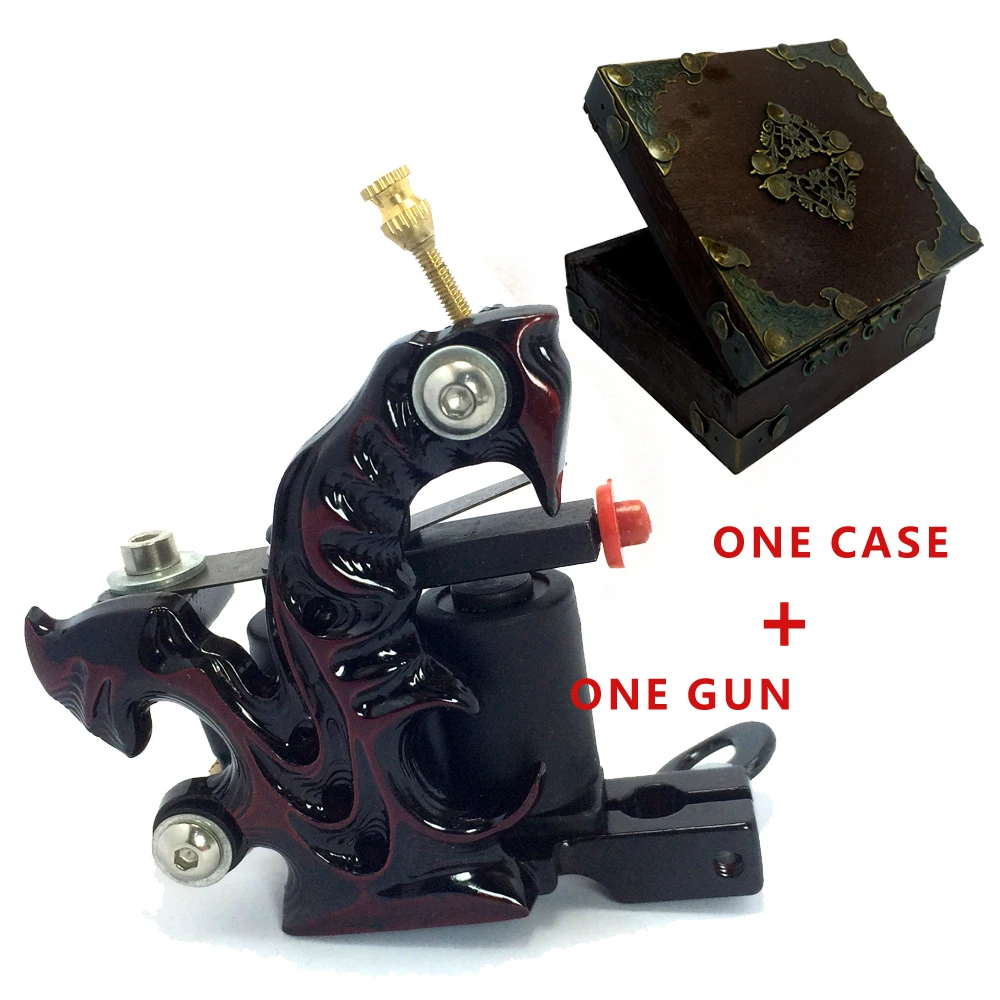 

BJT NEW Custom Tattoo Machine Gun for Liner / Shader 10-Wrap Coils Basic Starter set