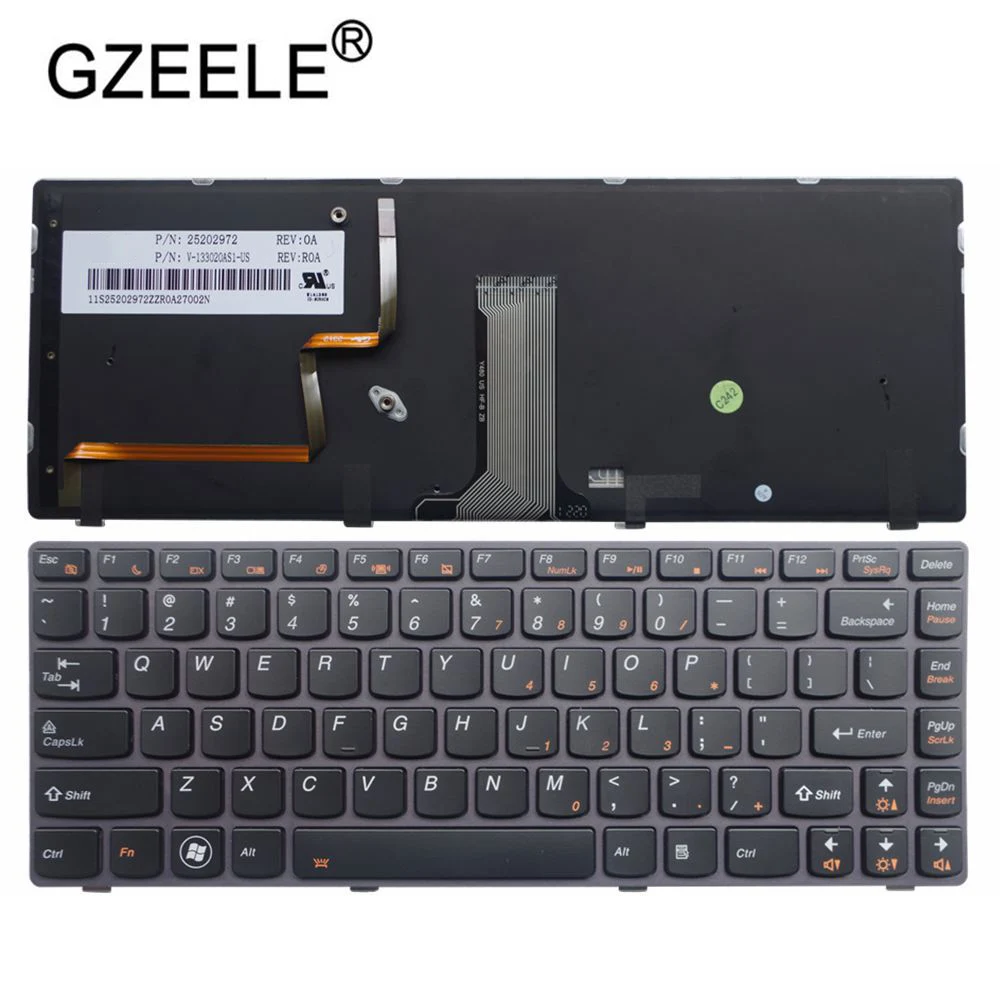 

new backlit Engllish laptop keyboard for LENOVO Y480 Y480N Y480M Y480A Y480P Y485M Y485 black