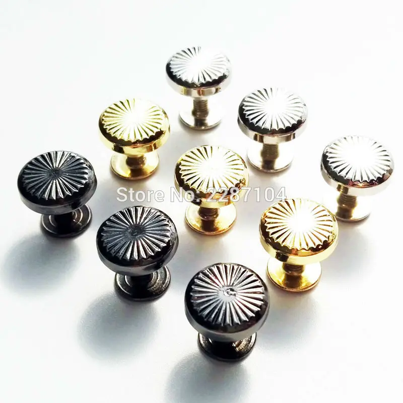 

10pc Floral Sun Pattern Design Round Head Stud Leather Craft Leathercraft Belt Wallet Bag Chicago Screw Nail Binding Rivet 7-8mm