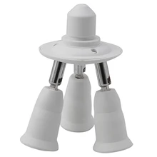 Регулируемый базовый Светильник E27 адаптер гнездо для патрона лампы сплиттер 3 в 1