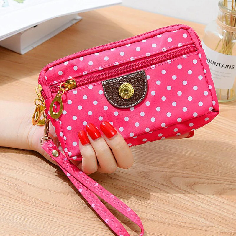 

Hand bag purse bag handbag lady bag multi-function three zipper multi-layer wallet hand phone reel wallet canvas