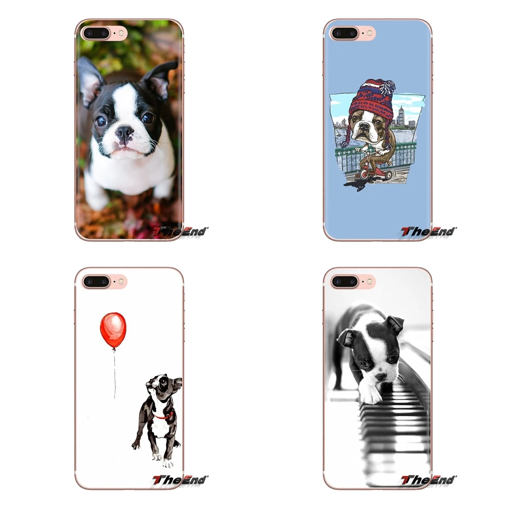 ТПУ чехлы накладки для Huawei Nova 2 3 2i 3i Y6 Y7 Y9 Prime Pro GR3 GR5 2017 2018 2019 Y5II Y6II boston terrier pet dog puppies