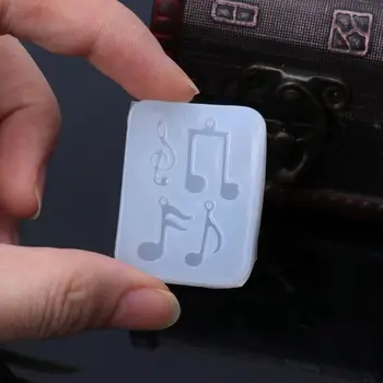 

2.8x3.7x0.6cm Musical Note Pendant Silicone Mold Resin Jewelry Fondant Cake DIY Mould Tools pendant bracelet Making mold