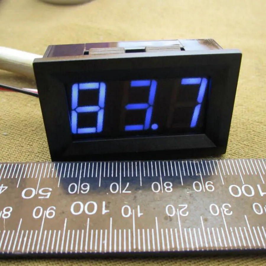 

1pc Mini Digital Voltmeters 0-99.9V LED Digital Panel Meter 99.9V Blue DC Power Monitor With Reverse Connection Protection #0101