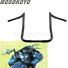 Черная Вешалка, руль, обтекатель "летучая мышь", 14 дюймов, 16 дюймов, руль для Harley Touring, комоды, Baggers FLH 1982-up