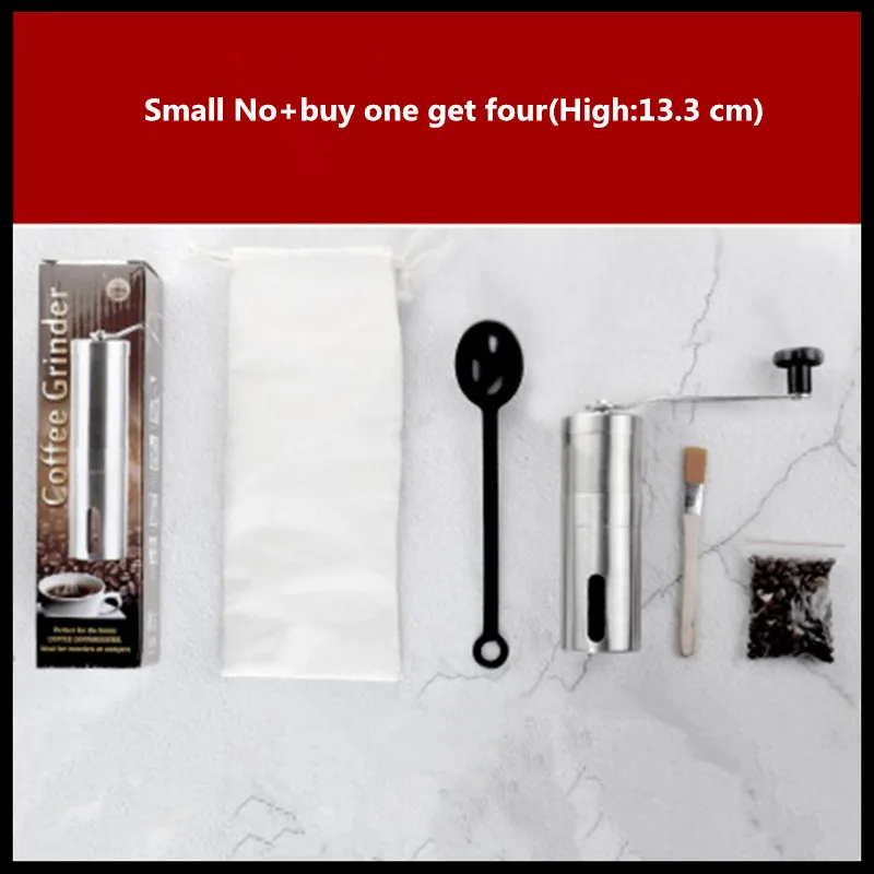 

Mini Washed Stainless Steel Manual Coffee Bean Grinder Home Hand Grinder Bean Crusher Portable