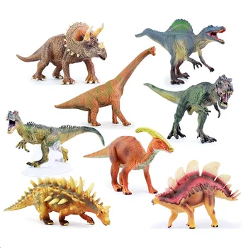 

8 Option Jurassic Dinosaurs Simulation Toys Animal Model Tyrannosaurus Rex T-Rex Collection Learning Teaching Aid Kids boys Gift