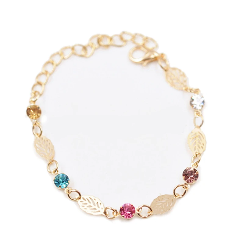 Simple Mori Bracelet Nice Fashion Original Handmade Jewelry Alloy Leaf Color Bracelet for Women Girls