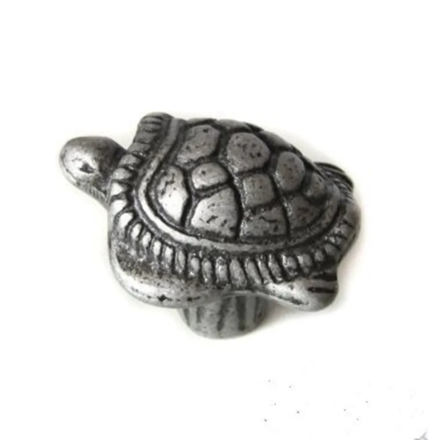 Kids Knobs Antique /archaize Creative Sea Turtle Handles Antique Silver