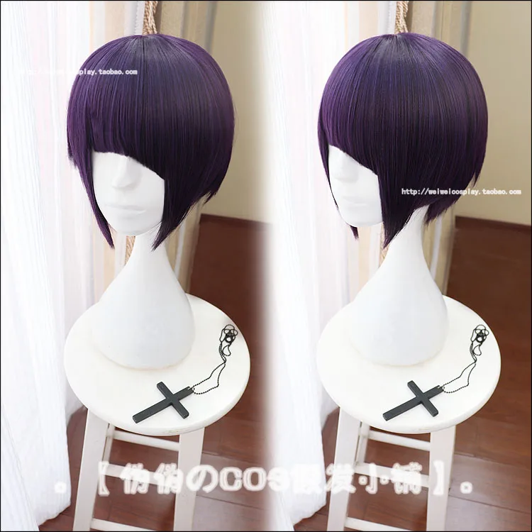 Парик My Hero Academia Kyoka Jiro короткий фиолетовый и черный парик Jirou Kyouka термостойкий