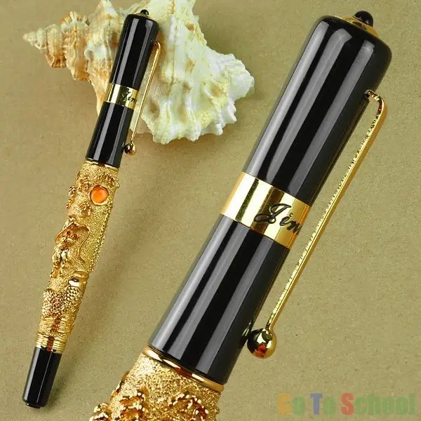 Jinhao высокое качество новый дизайн золотой летающий дракон Noblest шариковая ручка