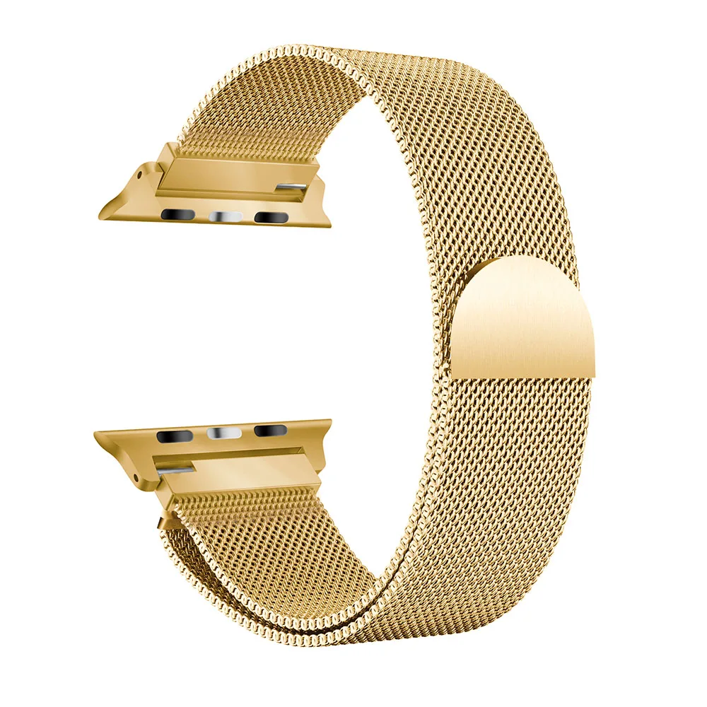 Браслет Миланская петля ремешок для часов Apple Watch Band 42 мм 38 мм металлический ремешок из нержавеющей стали для Apple Watch Series 4 3 2