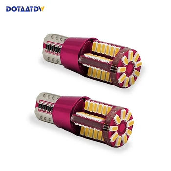 

DOTAATDW 2x t10 LED Bulb w5w led Lamp Car Lights Interior Super Bright 57 led 4014 SMD 194 168 12V 6000K White Blue Turn Signal