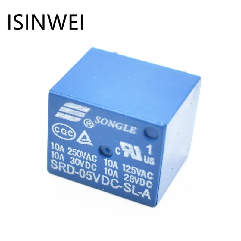 

Relays SRD-05VDC-SL-A 5V 10A 250VAC 4PIN T73 Wholesale Price
