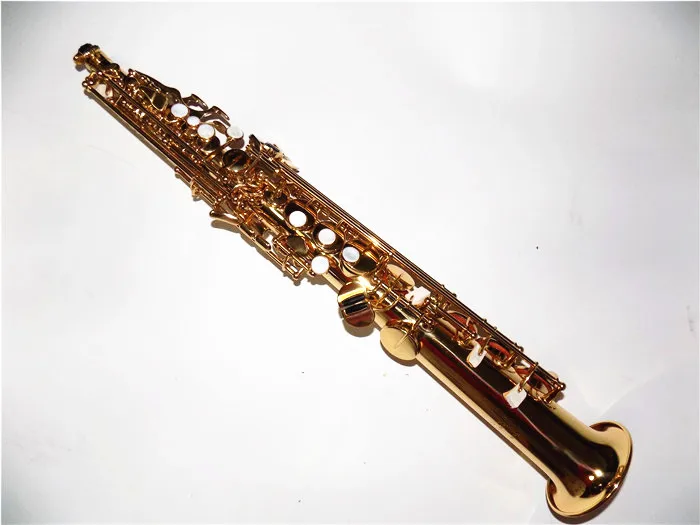 Buy Bb Soprano saxophone with ABS case Brass Body Gold