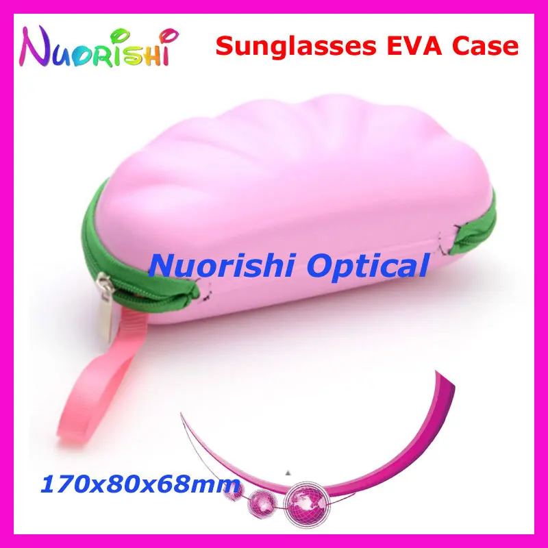 20 шт. в форме ракушки, большие размеры, красивые 3 цвета, очки солнцезащитные, EVA, коробка ML037 - Цвет: Pink