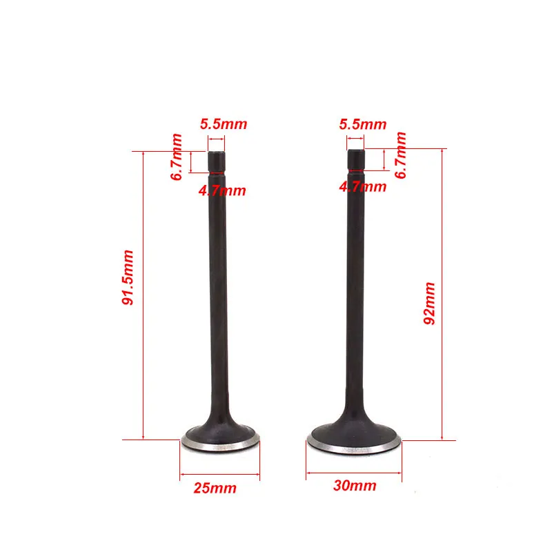 Válvula de escape de la válvula de escape del motor de la motocicleta guía sello de aceite para CG150 CG 150 150cc Dirt Bike Go Cart café racer