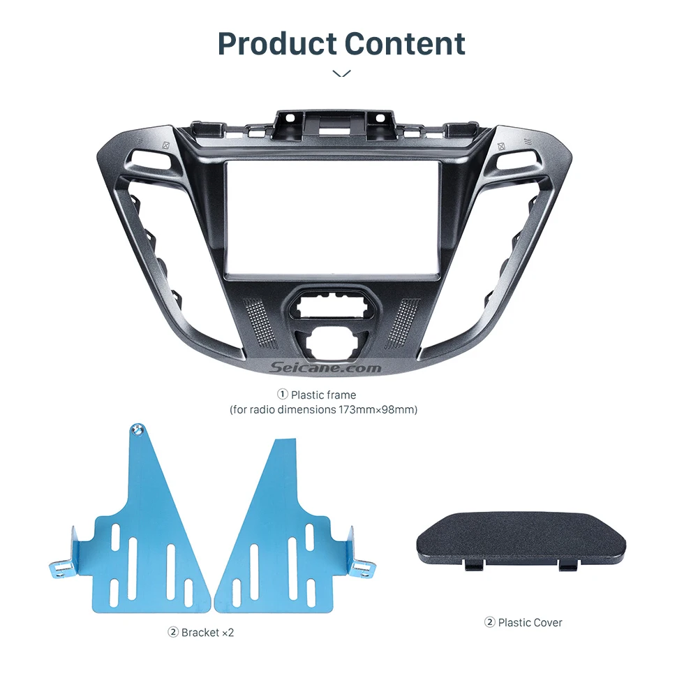 Seicane 2Din Автомобильная Радио панель стерео пластина рамка для Ford Transit пользовательский Автомобиль Стайлинг панель приборная панель комплект