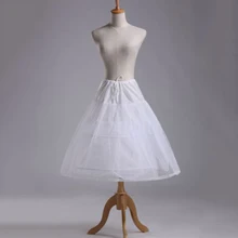 2 кольца белая короткая свадебная юбка Свадебная Нижняя юбка кринолин цветок девушка платье аксессуары скольжения