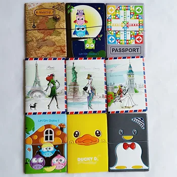 

2020 new 14 different style passport covers for women and men ,pvc Leather ID Card Bag passport holder 14*9.6cm Passport Wallets