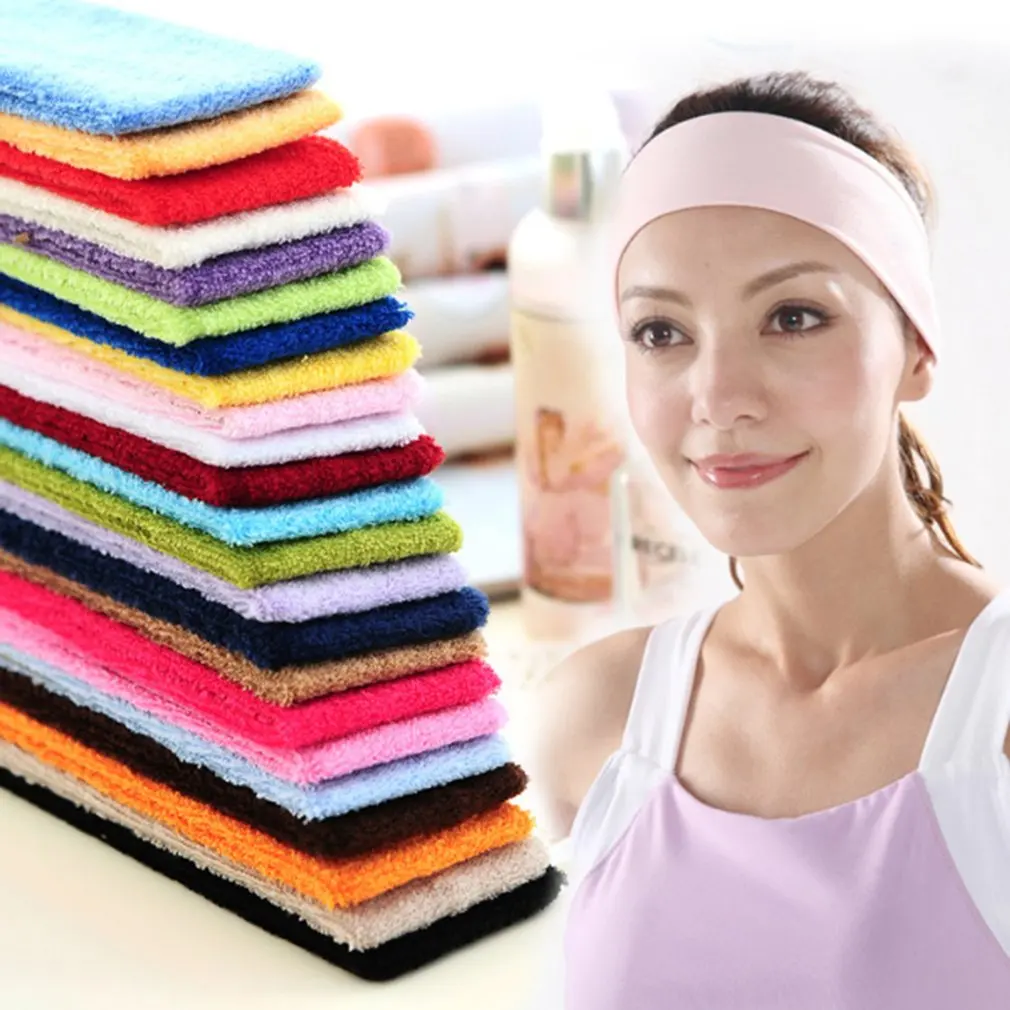 Soft Stretchy Cotton Women Gym Workout Yoga Headband Sweatband Sports
