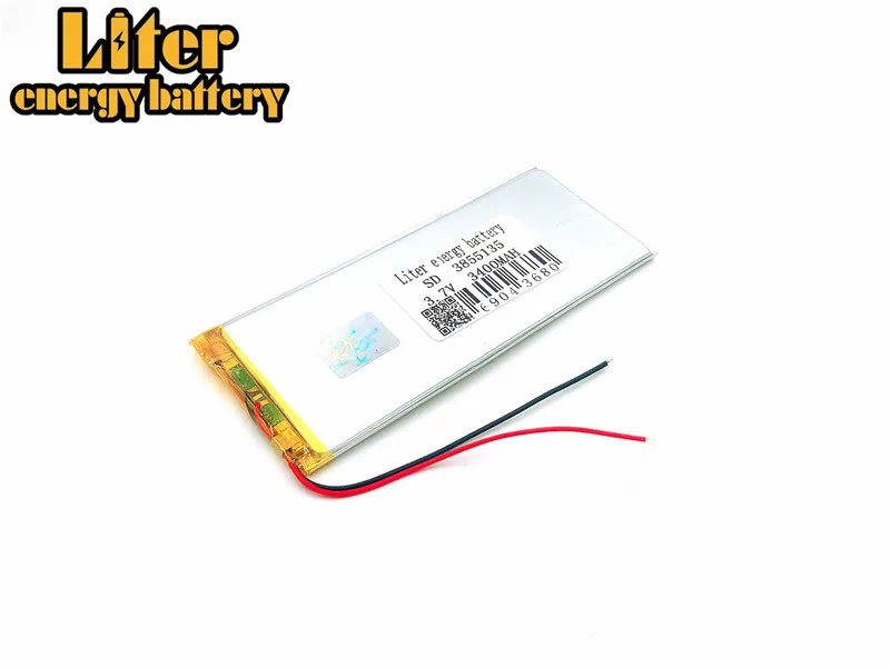 Размеры 3855135 4055135 3,7 v 3400 mah литий-полимерный Батарея с доской для планшет PDA шт цифровых продуктов