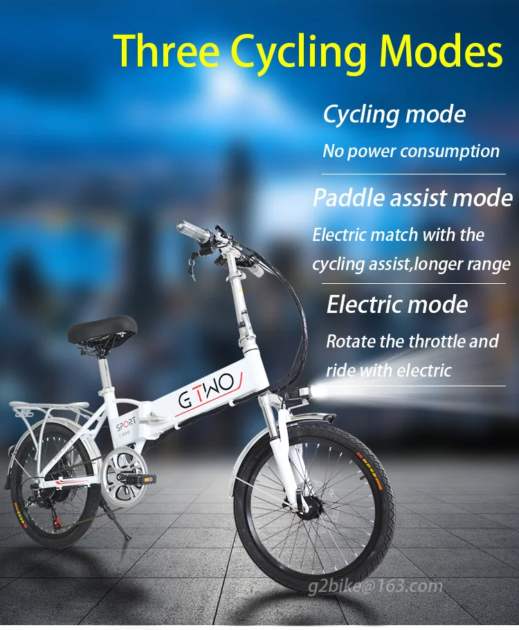 Best G Two design for commuter 14inch smart folding aluminum hand carry fast speed mini electric bicycle 250W 48V  ebike dyu d3 6