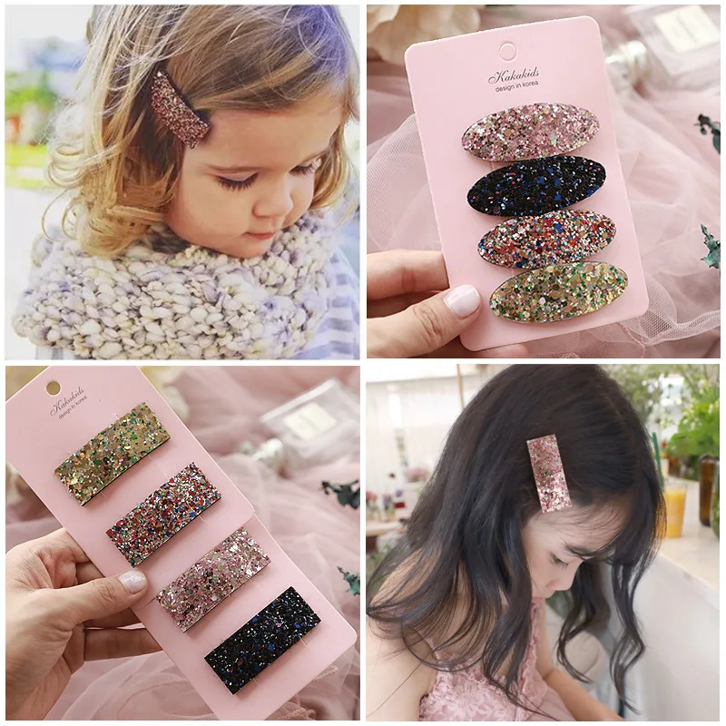 

Children Sequin Hair Clip Headdress Cute Baby Girls Hair Accessories Shiny Hairgrips Baby Hairpins Girls