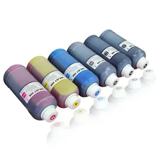 Горячие продажи 6 Color 6x500 ML Запасной УФ Чернилами на Основе Красителя для Epson Inkjet Printers, быстрая