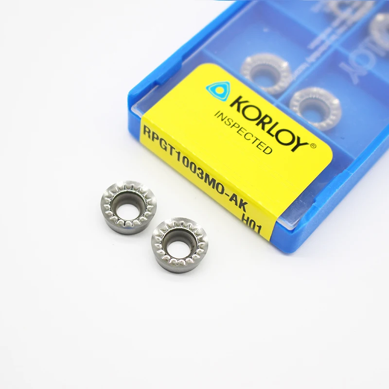 Insert RPGT1003 MO AK H01 Aluminum Endmill Inserts 10pcs Hard Alloy