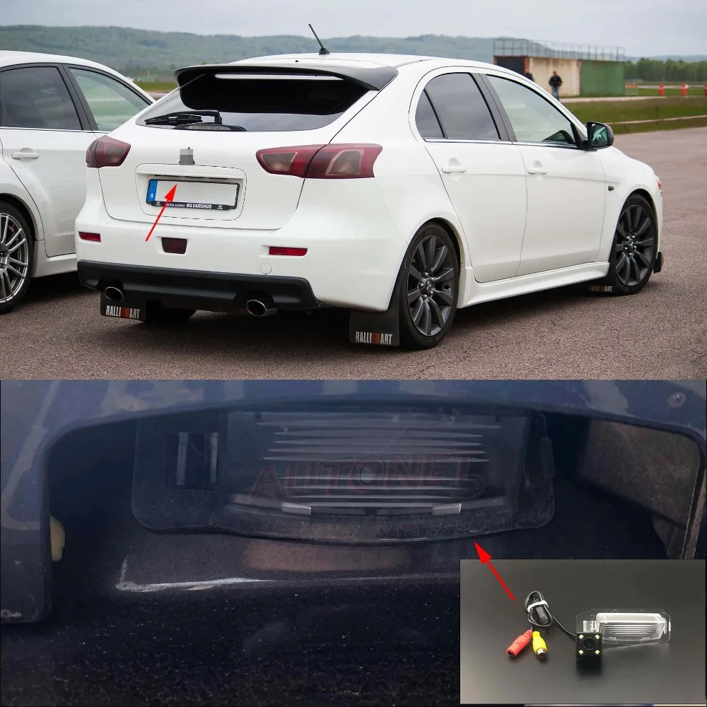 AUTONET HD камера заднего вида ночного видения для Mitsubishi Lancer GSR ES GTS 2008~ 2011 2012 камера номерного знака