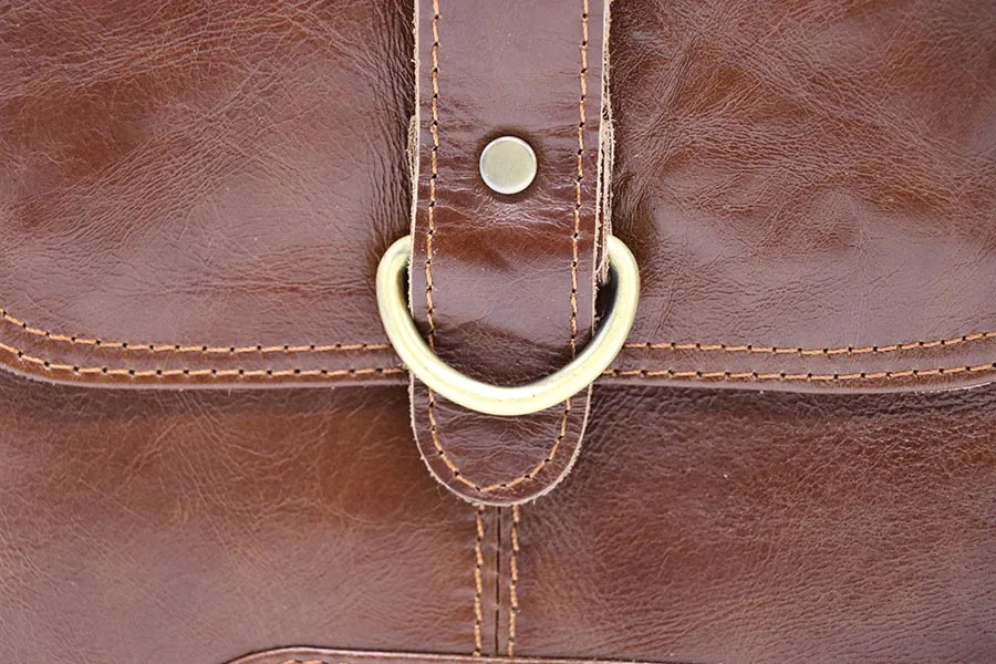 GO-LUCK, брендовая Повседневная сумка из натуральной кожи с верхней ручкой, мужская сумка через плечо, мужская сумка-мессенджер из воловьей кожи, дорожная сумка