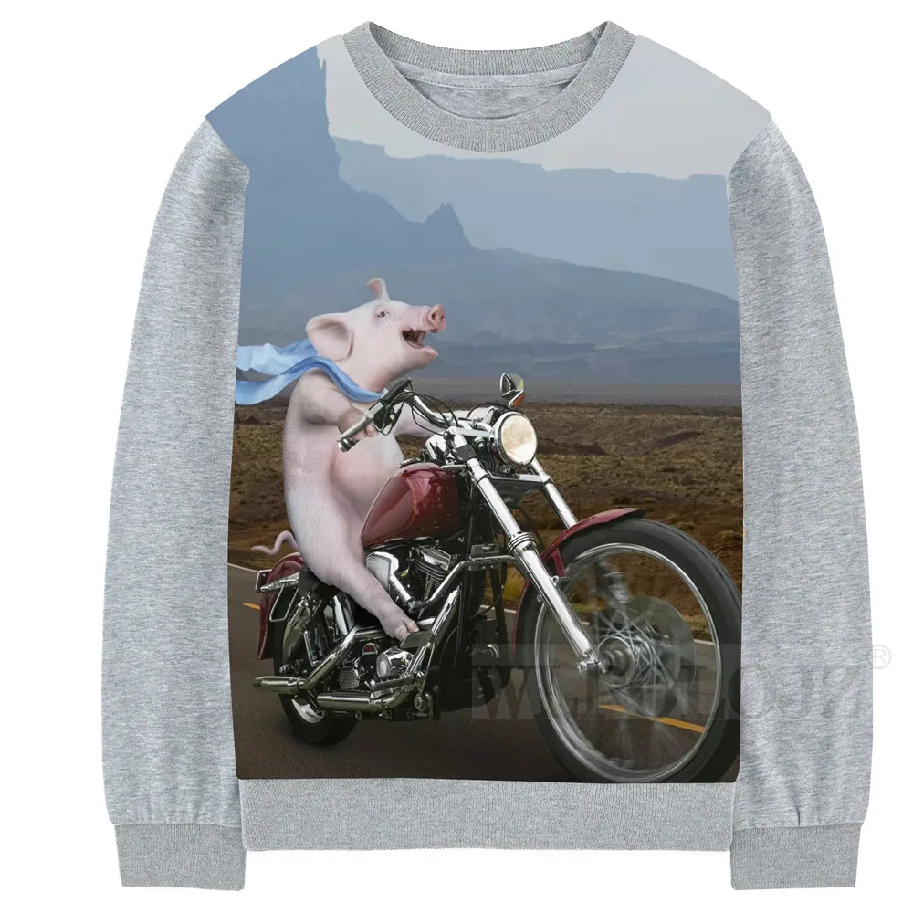 Детская одежда футболка для мальчиков и девочек с рисунком поросенка езды на