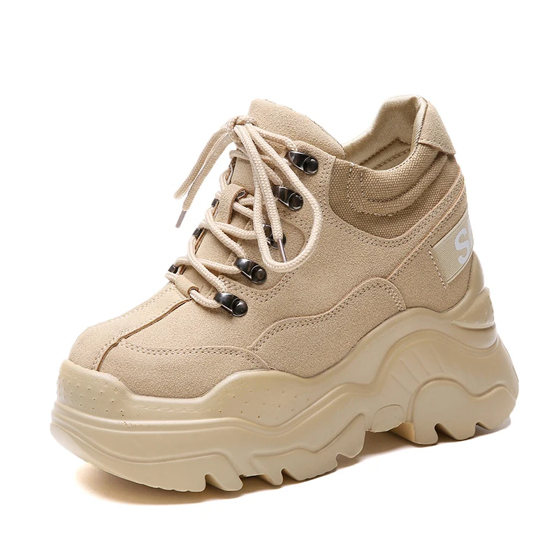 

New 2019 Dropshipping Women Casual Shoes Leather Platform Women Sneakers Platform Ladies Trainers Shoes Chaussure Femme