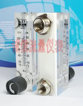 

Lzt-6t adjustable panel type gas flowmeter 5-50lpm, 10-100scfh air flowmeter