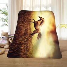 P#125 Custom Horse#34 Home Decoration Bedroom Supplies Soft Blanket size 58×80,50X60,40X50inch SQ01016@H+125