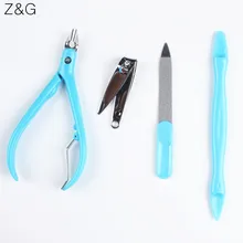 Дизайн ногтей маникюр 4 шт./компл. профессиональные кусачки для маникюра Набор лака для ногтей средство для удаления кутикулы кусачки для ногтей Ножницы