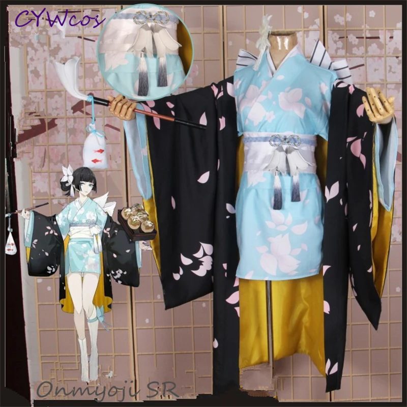 

Onmyoji SR Yan Yanluo New Skin Cosplay Costume Japanese Kimono Halloween Costumes Uniforms Game Cosplay Suits