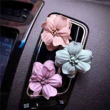 Нежные матовые цветы Автомобильные кондиционеры на выходе Духи автомобиля освежитель воздуха A/C на выходе Духи клип маленькие цветы украшения