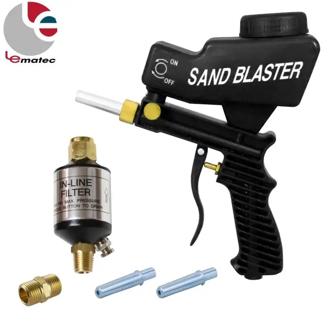 Buy LEMATEC Sandblasting Gun Kits With 1/4" Air Filter