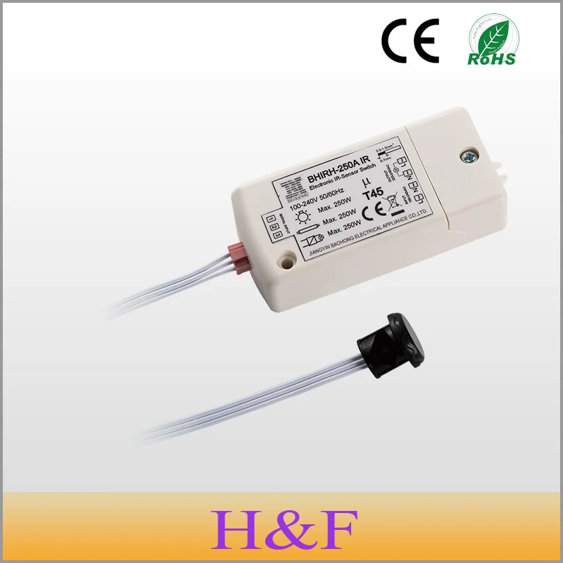 FreeShipping New 250W IR Sensor Switch 100 240V Intelligent Light Lamps Motion Sensing Switch IP20 For