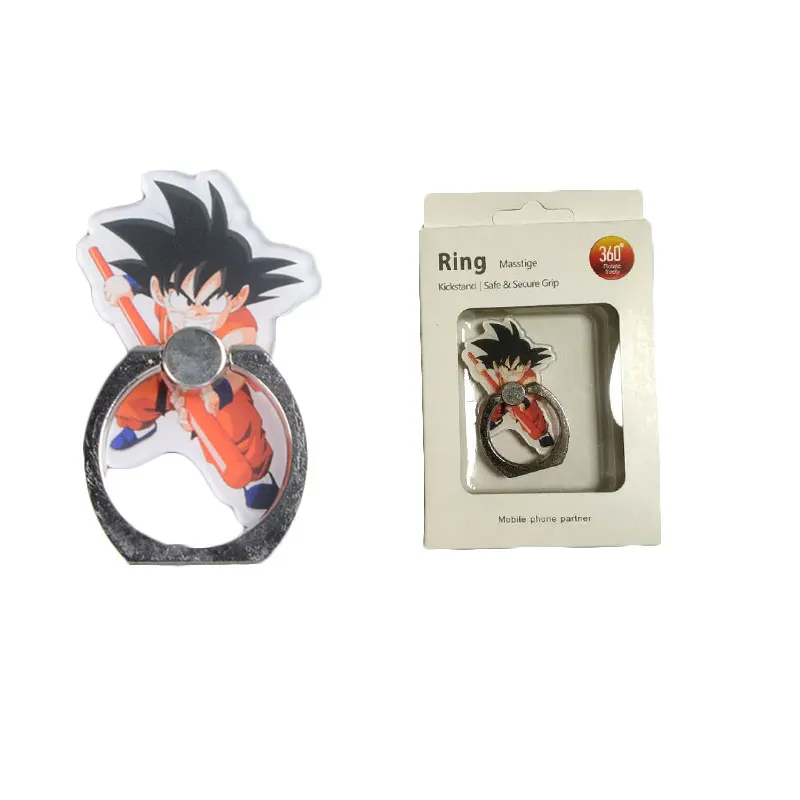 Dragon Ball кольцо для телефона Goku Vegeta держатель для мобильного телефона Dragon Ball Z 360 градусов смартфон Стенд для колец на палец для телефона - Цвет: 8