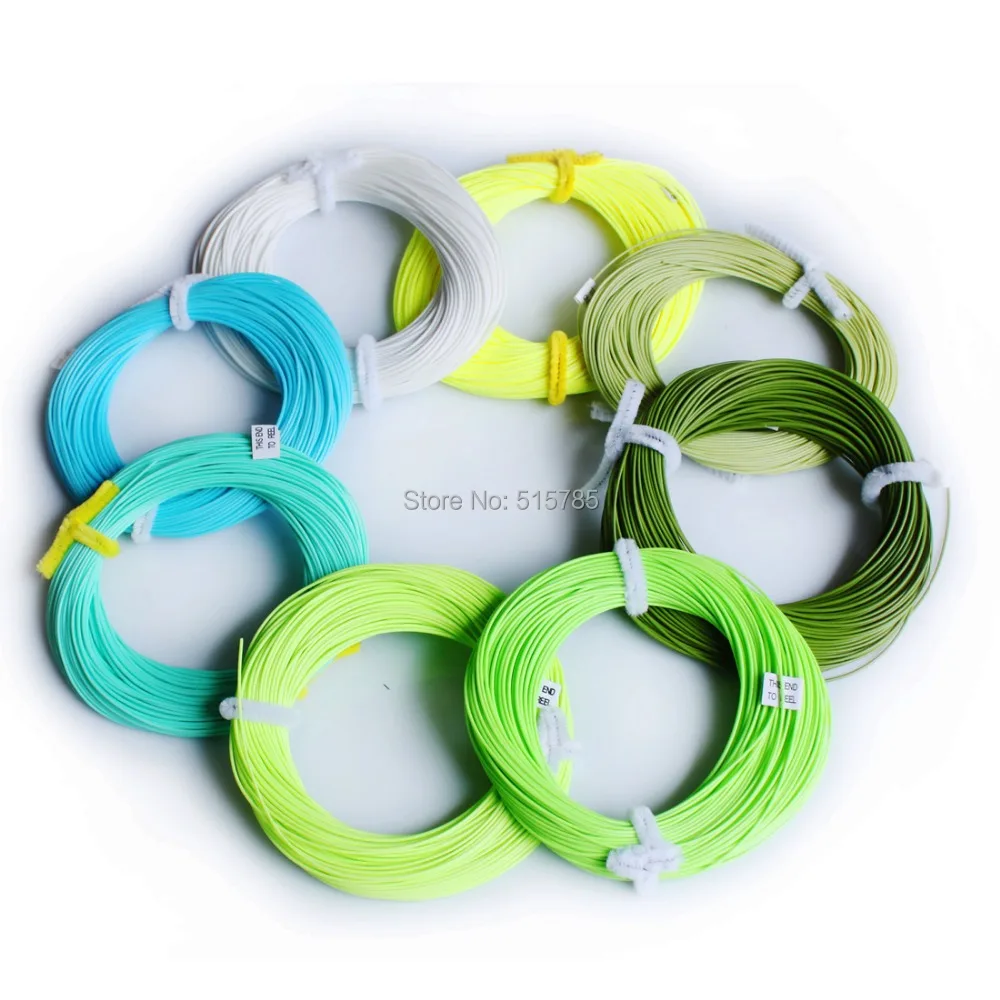 Andux Fly Fishing Line Двойными Коническими Плавающая fly line ФУТОВ Rondom цвет F/Z-DT