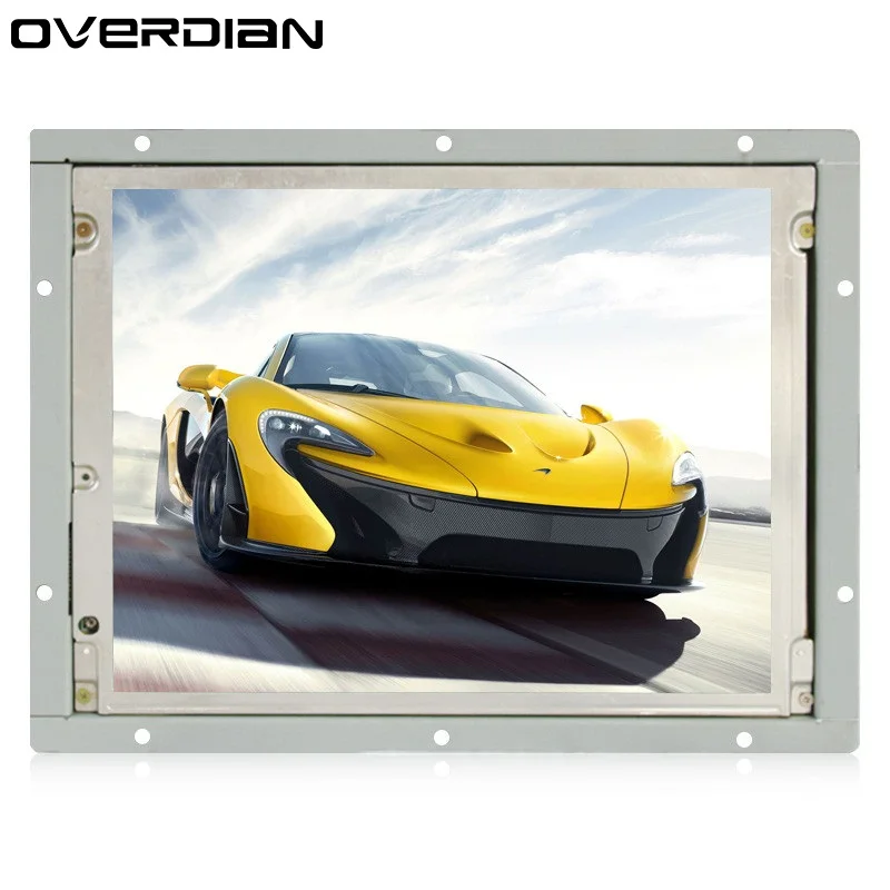 

8.4Inch/8.4" Resistive Touch Industrial Control Lcd Monitor VGA/DVI/USB Interface White Open Frame Metal Shell TFT Type 4:3