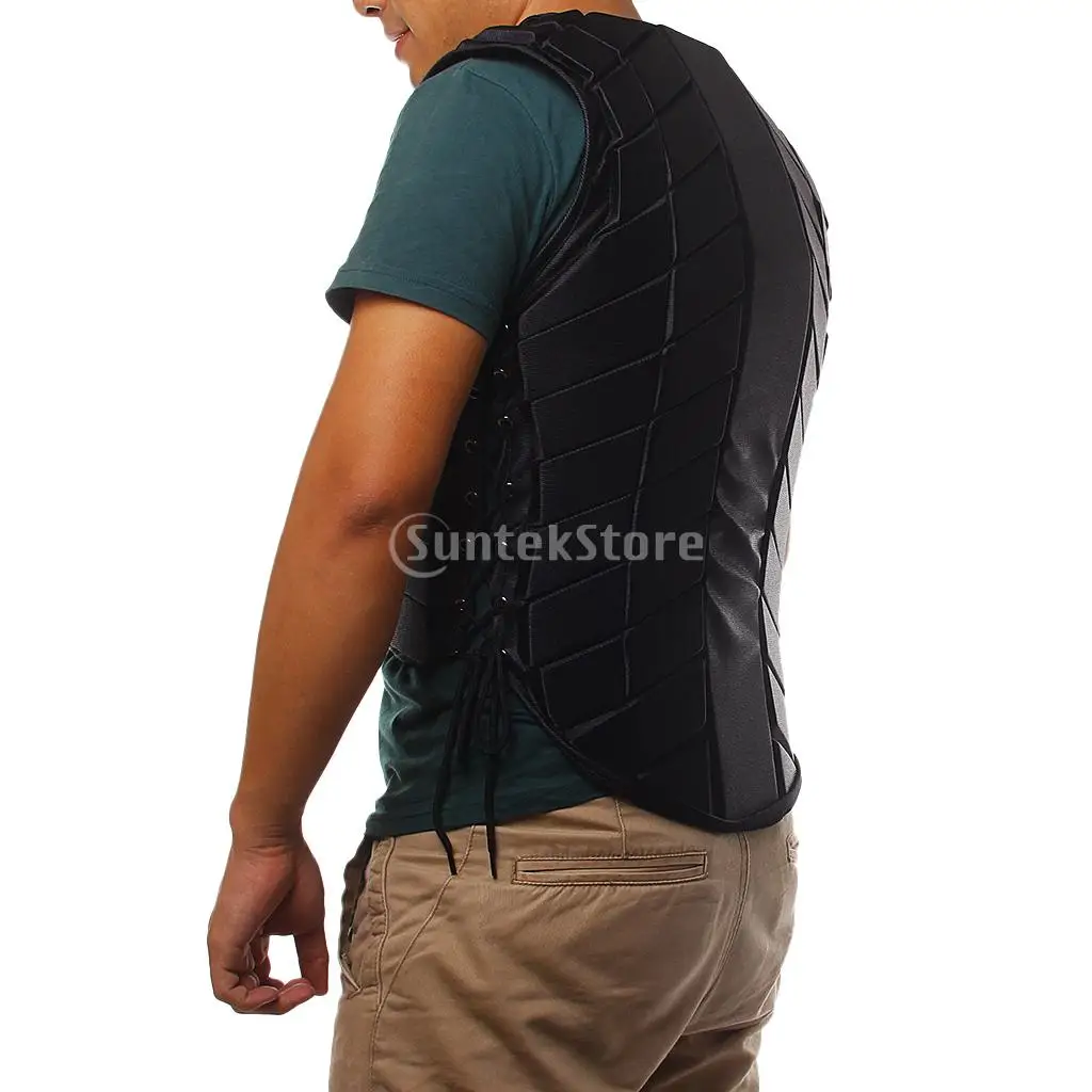 High Quality Black Equestrian Protective Vest Horse Riding Safety Vest Body Protector for Adults