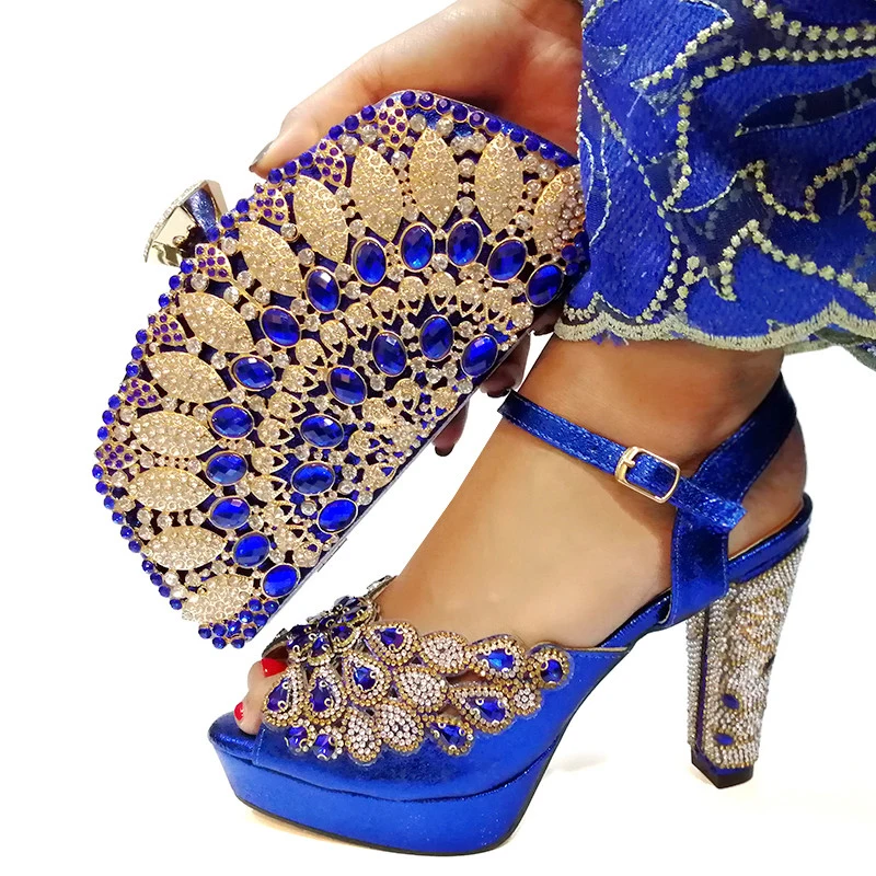 Red Italian Shoes with Matching Bag for Woman Italian Shoes and Bag Set High Quality African Wedding Shoe and Bag