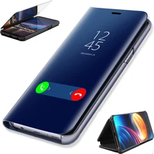 Подставка, умный зеркальный флип-чехол для телефона samsung Galaxy A30, чехол, прозрачный чехол для samsung A40, A60, A70, задняя крышка