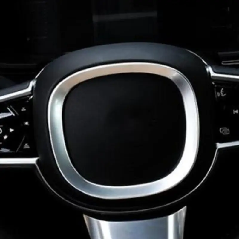 Steering Wheel Frame Decoration Cover Trim For Volvo S90 2017-18/Chrome ABS Car interior Steering Wheel Frame Decoration Cover Trim For Volvo S90 2017-18/Chrome ABS Car interior