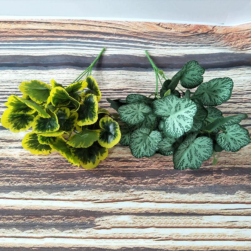 Flone Artificial Latex Small Flower Bouquet Fake Flowers 35cm Artificial Sea Otter Leaf Home Living Room Flower Art Decoration (6)